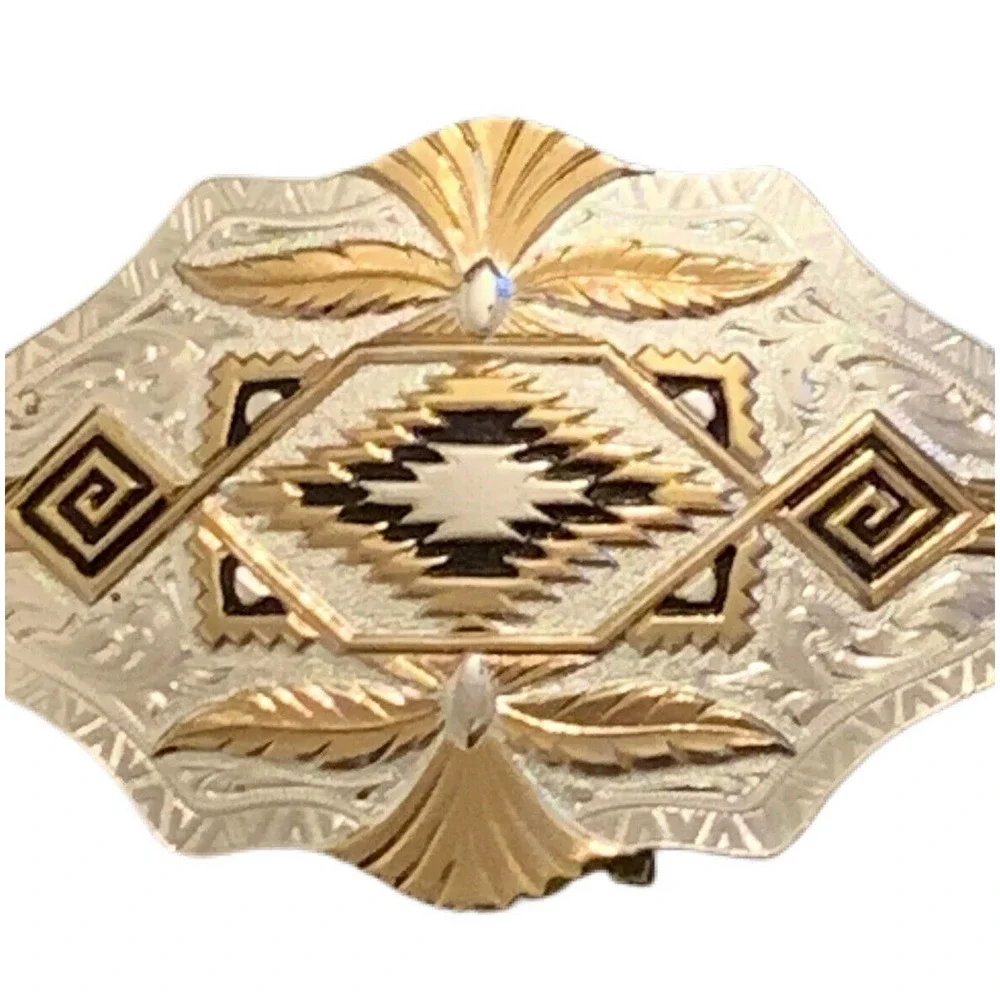 SOLD!!! Sold!!MONTANA SILVERSMITHS Silver Plated~Western belt buckle~ Columbus - Picture 2 of 12